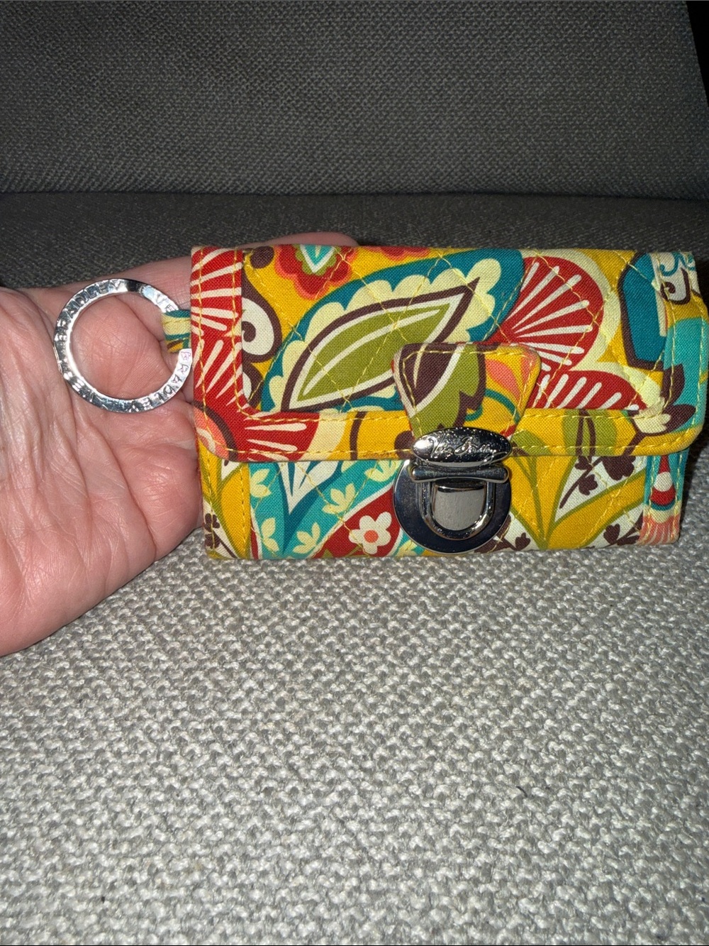 Vera Bradley Pick ONE  Floral Quilted Keychain Cardholders - Picture 8 of 10